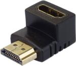 PremiumCord HDMI M to HDMI F, 1080p HDTV támogatás - hajlított (kphdma-5)
