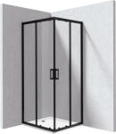 Deante Funkia Evo cabină cu cădiță 90x80 cm dreptunghiular negru mat/sticlă transparentă KYCPN089P (KYCPN089P)
