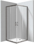 Deante Funkia Evo cabină cu cădiță 80x80 cm pătrat grafit mat/sticlă transparentă KYCPD088P (KYCPD088P)