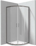 Deante Funkia Evo cabină cu cădiță 90x90 cm semicircular grafit mat/sticlă transparentă KYPPD099P (KYPPD099P)