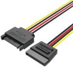 Vention SATA 15P Power Extension Cable 0.3m Black (KDABY)
