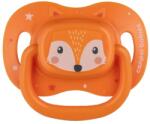 Canpol Babies Szimmetrikus szilikon cumi 0-6hó CUTE ANIMALS - narancs (5901691889408)