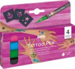 Kreul Tattoo Pen tetováló tollak, motívumok horgony, csillag, pillangó - 4 darabos készlet (62171)