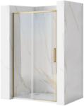 Rea Rapid Slide zuhanyajtó 130 cm szálcsiszolt arany REA-K8590 (K) (REA-K8590)