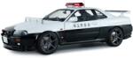 Solido Model de colecție SOLIDO Modern : Mașini - Nissan Skyline GT-R (BNR34) Japanese Police, White, 1999 (SOL1804317)