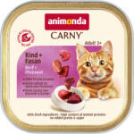 Animonda 64x85g animonda Carny Adult marha & fácán nedves macskatáp