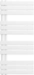 Leziter Radiator pentru prosoape Solaro Design, 1200x500 mm, alb (LTRD1-1200500W)