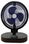 EUROLAMP Újratölthető asztali ventilátor 5W/5V 1200 mAh fekete 300-20513 (EU0696)
