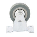 SIBRTEH 100x8, 2x32mm 65kg platform kerék fix, fém agy, csapágyazott (687097)