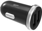 Silicon Power CAR CHARGER Silicon Power CC102P - 2.1A (10.5W) DUAL USB, Fekete (SP2A1ASYCC102P0K)