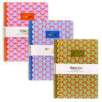 Pukka Pad Spirálfüzet, A4+, vonalas, 100 lap, PUKKA PAD "Floral Jotta Notebook", vegyes minta (PUP2143) - tintasziget