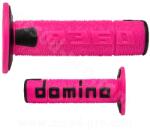 DOM DOMINO OFFROAD A360 zárt végű markolatpár rózsaszín/fekete 120-123 mm DOM Bicikli alkatrészek Kerékpár alkatrészek Kerékpár kormányszalagok és markolatok