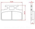 BREN BRENTA maxiscooter fékbetét, SYM 50-100 Mio 4T első / Honda 50-80-125cc Lead 1986-1993 első (ECE R90 minősítés) BR3183 BREN Futómű és fék alkatrészek Fékbetétek (tárcsafék)
