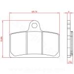 BREN fékbetét Brenta Aprilia 50 RS4 2011-2015 első, Derbi 125 GPR Racing 2004-2006 első, Peugeot 50 XR7 2008-tól első, Rieju 125 Tango 2006-2007 (ECE R90 minősítés) BR3142 BREN Futómű és fék alkatrészek Fé