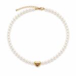 ElectraStore Colier De Perle Chance Shiny Heart (C5081)