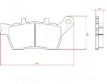 BREN Brenta BR4320 fékbetét fémes, Yamaha 850-890cc MTX Niken / Tracer 9 GT 2018-2024 hátsó (ECE R90 minősített) BREN Futómű és fék alkatrészek Fékbetétek (tárcsafék)