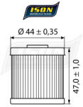 ISON ISON563 olajszűrő ISON Motor alkatrészek Olajfilterek, olajpumpák