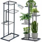 Vilde Virágtartó állvány 4 szintes kaszkád fém Loft Vilde 80 cm (569807)
