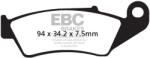 EBC Brakes EBC FA185R (kpl. 1 tárcsához) fékbetét szett (PROX 37.103202 megfelelője) EBC Brakes Futómű és fék alkatrészek Fékbetétek (tárcsafék)