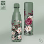 Ars Una duplafalú fémkulacs 500ml, Flowery Pink