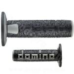 DOM Domino Offroad markolatpár, zárt végű, fekete/szürke, 120-123 mm DOM Bicikli alkatrészek Kerékpár alkatrészek Kerékpár kormányszalagok és markolatok