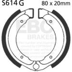 EBC Brakes EBC S614G nacinált fékpofák (1 készlet) EBC Brakes Futómű és fék alkatrészek Fékpofák (dobfék)