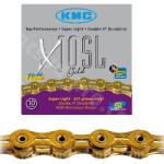 KMC X10SL 10 sebességes kerékpárlánc, 112 szem, arany, 241g, 2.38 KMC Bicikli alkatrészek Kerékpár alkatrészek Bicikliláncok