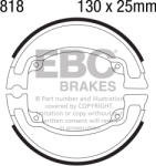 EBC Brakes EBC 818 fékpofa (1 garnitúra) EBC Brakes Futómű és fék alkatrészek Fékpofák (dobfék)