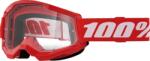  100% STRATA 2 JUNIOR piros gyerek motoros/kerékpáros/MTB/ATV szemüveg - átlátszó lencse 100% Sisakok és ruházat Szemüvegek