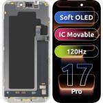 MP Display cu Touchscreen MP compatibil cu Apple iPhone 17 Pro, cu Rama, Versiune Soft OLED FHD 120Hz IC Movable, Negru - gsmboutique