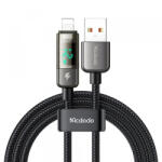 Mcdodo Cablu Date si Incarcare USB-A - Lightning McDodo CA-3620 Display Auto Power Off, 18W, 1.2m, Negru - gsmboutique