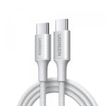 UGREEN Cablu Date si Incarcare USB-C - USB-C UGREEN L501, 60W, 1m, Gri - gsmboutique