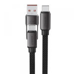 ACEFAST Cablu Date si Incarcare USB-C - USB-A / USB-C Acefast C13-04, 60W, 1.2m, Negru - gsmboutique