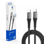Lito Cablu Date si Incarcare USB-C - USB-C Lito LD22CC, 60W, 2m, Negru - gsmboutique