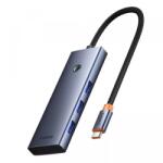 Baseus Hub USB-C Baseus UltraJoy, 3 x USB-A 3.0 - 1 x USB-C - 1 x HDMI - 1 x SD - 1 x microSD, Gri B00052803811-03 (B00052803811-03)