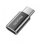 Yesido Adaptor Date si Incarcare Lightning - USB-C Yesido GS22, Gri - gsmboutique