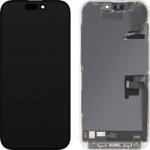 MP Display cu Touchscreen si Senzor Proximitate MP compatibil cu Apple iPhone 16 Pro, cu Rama, Versiune Soft OLED FHD Diagnostic, Negru