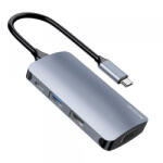 YESIDO Hub USB-C Yesido HB16, 7in1, Gri - gsmboutique