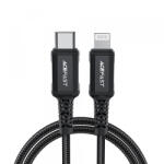 ACEFAST Cablu Date si Incarcare USB-C - Lightning Acefast C4-01, 30W, 1.8m, Negru - gsmboutique