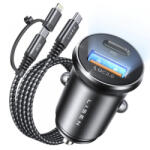 Lisen Incarcator Auto Cu Cablu USB-C / Lightning Lisen, 48W, 3A, 1 x USB-A - 1 x USB-C, Negru YL0223080035 - gsmboutique