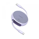 Baseus Cablu Date si Incarcare USB-C - USB-C Baseus Pathfinder Retractable, 100W, 1m, Mov P10368400511-00 - gsmboutique