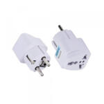 Techsuit Adaptor Retea Techsuit C524 UK / US / AU - EU, Alb - gsmboutique