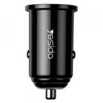 YESIDO Incarcator Auto Yesido Y38, 18W, 3A, 1 x USB-A, Negru