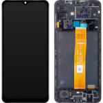 Samsung Display cu Touchscreen Samsung Galaxy A12 A125, cu Rama, Negru, Service Pack GH82-24491A (GH96-14116A)