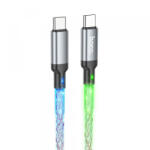 hoco. Cablu Date si Incarcare USB-C - USB-C HOCO U112, 60W, 1m, Gri - gsmboutique