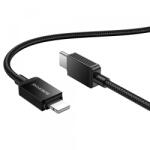 BOROFONE Cablu Date si Incarcare USB-C - Lightning Borofone BX120 Placer, 27W, 1m, Negru - gsmboutique