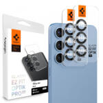 Spigen Folie de protectie Camera Spate Spigen GlastR EZ FIT Optik Pro HD pentru Samsung Galaxy S25 S931, Sticla Securizata, Set 2 bucati, Neagra AGL09092 (AGL09092) - gsmboutique