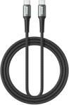BWOO Cablu Date si Incarcare USB-C - USB-C BWOO BO-X288C-C, 60W, 1m, Negru - gsmboutique