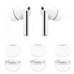 Techsuit Dopuri Techsuit ET3 pentru Samsung Galaxy Buds3 Pro, Marime S / M / L, Albe