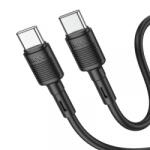 hoco. Cablu Date si Incarcare USB-C - USB-C HOCO X83 Victory, 60W, 1m, Negru - gsmboutique